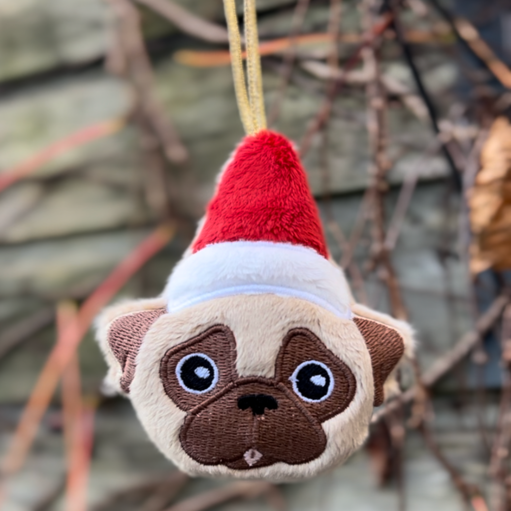 Pug hot ornaments