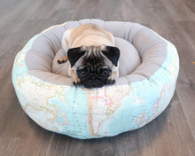 Worldmap Fabric - Round Bed