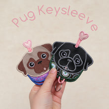 Pug Keysleeve - Fawn & Black