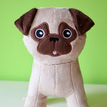 Pug Plushie - Black & Fawn