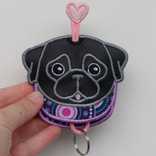 Pug Keysleeve - Fawn & Black
