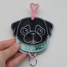 Pug Keysleeve - Fawn & Black