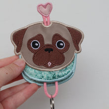 Pug Keysleeve - Fawn & Black
