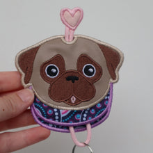 Pug Keysleeve - Fawn & Black