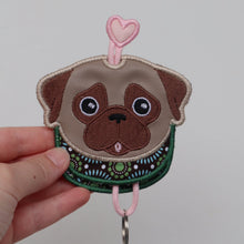 Pug Keysleeve - Fawn & Black