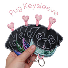 Pug Keysleeve - Fawn & Black