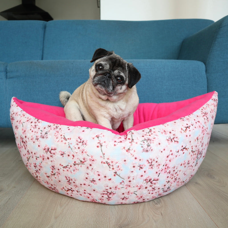 Cherry Blossom Fabric Boat Bed