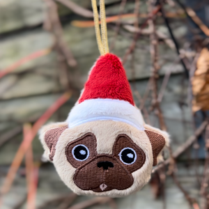 Christmas Pug Ornament