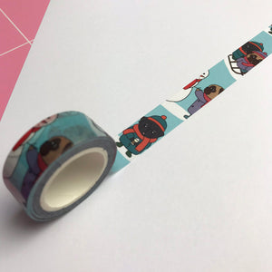 SALE - Washi Tape Pugs, Winter