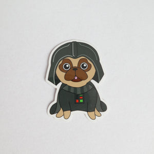SALE - Star Pug Sticker - Fawn