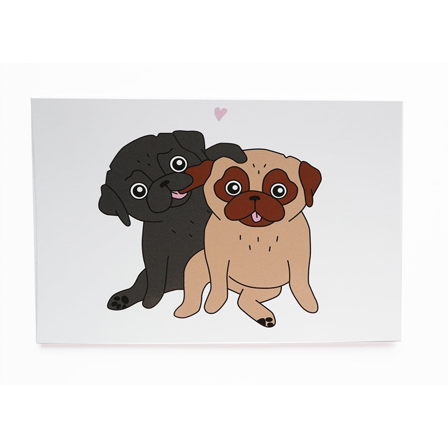 Pug Love Card - A6