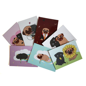 Gift Box Crazy Pug Lady PLUS - Fawn & Black