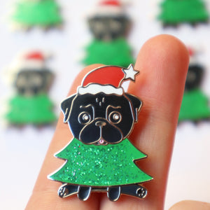 Christmas Pin Black