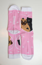 Pug Socks Pink | One Size Knitted
