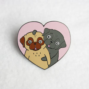 Love Pugs Pin