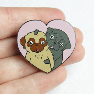 Love Pugs Pin