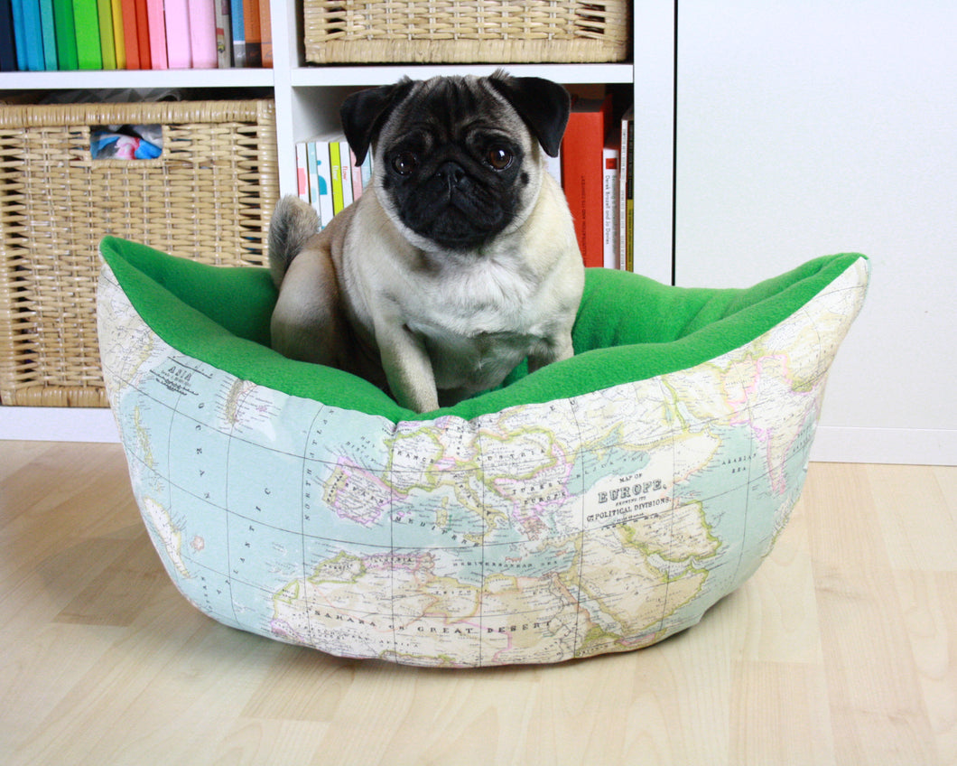 World Map Fabric - Boat Bed
