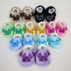 Baby Pug Slippers Handmade